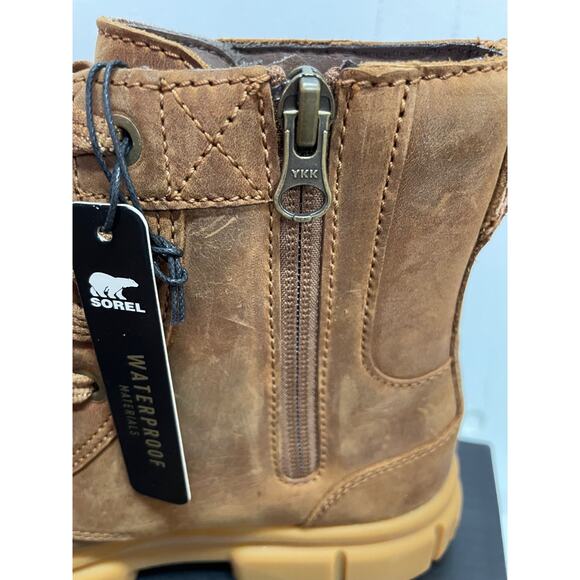 Sorel Women's Boots NEW in Box Size 7 Explorer STRT Lace Boot Velvet Tan brown - Picture 5 of 5